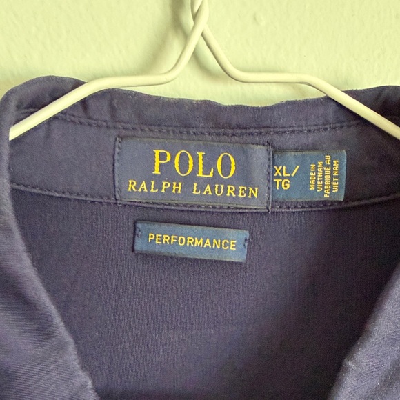 Polo by Ralph Lauren Performance Men's Dark Navy Blue Polo Shirt XL - Picture 2 of 3